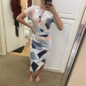 Midi dress geometric